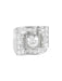 Bague 54.5 Bague Art Déco Platine Diamants 58 Facettes