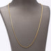 Semi-hollow Venetian Chain Necklace in Yellow Gold 58 Facettes E360165A
