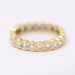 Ring 51.5 Yellow Gold Diamond Alliance Ring 58 Facettes D359539JC