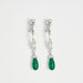 Earrings Vintage dangling diamond and emerald drop earrings 58 Facettes 3689