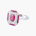 Bague 53 Bague style Art Déco Diamants et Rubis 58 Facettes