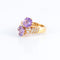 Bague Bague Toi & Moi, Améthystes & Diamants 58 Facettes