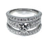 Bague 52 Bague diamant 0.74ct pavage diamants 58 Facettes AB253