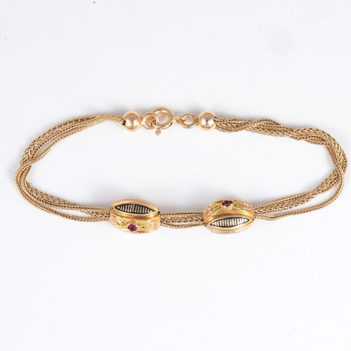 Bracelet Bracelet époque Napoléon III à coulants 58 Facettes