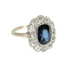 Ring 56.5 Pompadour Sapphire and Diamond Ring 58 Facettes 1CA265/1