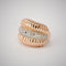 Bague 48 Large Bague Or Rose Diamants 58 Facettes LOT 3809