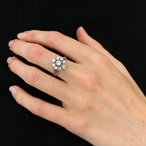 Bague Bague Pompadour, diamants 58 Facettes