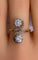 Bague 53 Bague en or blanc et or jaune 18 carats en diamants. Epoque 1900 58 Facettes AB267