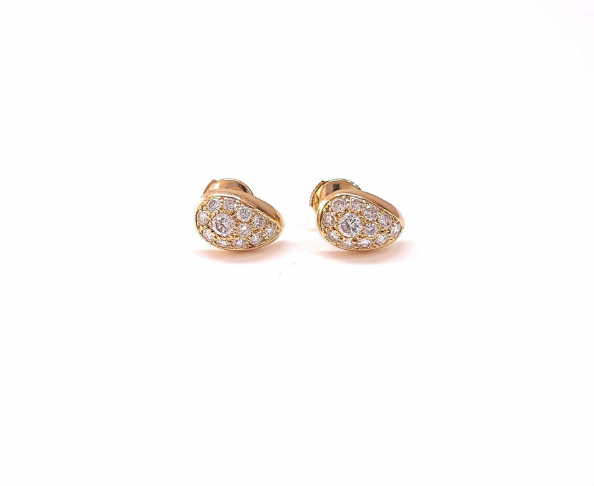 Boucles d'oreilles Boucles d'oreilles Or jaune Diamants 58 Facettes BO.Larm.813