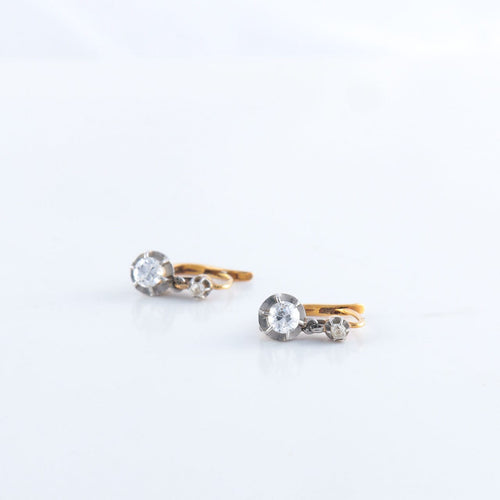 Boucles d'oreilles Dormeuses Or jaune 58 Facettes JE51