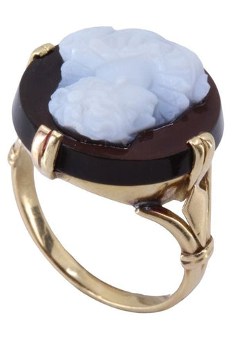 Bague Bague Camée cornaline 58 Facettes 074701