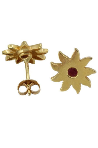 Boucles d'oreilles BOUCLES D'OREILLES RUBIS ÉTOILES 58 Facettes 060861