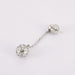 Earrings Ball earrings in white gold, diamonds 58 Facettes