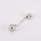 Boucles d'oreilles Boucles d'oreilles boules en or gris, diamants 58 Facettes