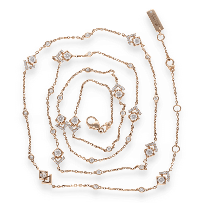 Collier MESSIKA - Collier Messika Soul or rose 109 diamants 58 Facettes