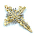 Collier GILBERT ALBERT. Croix en or jaune et diamants 58 Facettes