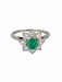 Ring Marguerite diamond and emerald ring 58 Facettes