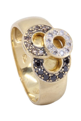 Bague 53 BAGUE MODERNE DIAMANTS 58 Facettes 075281