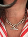 Necklace Silver navy mesh chain necklace 58 Facettes 65397