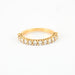 Ring 52 Ring Yellow gold paving Diamonds 58 Facettes
