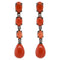 Boucles d'oreilles Boucles d'oreilles corail diamants Or noir 58 Facettes