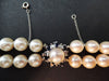 Necklace Choker Cultured Pearl Necklace, Sapphire And Diamond Clasps 58 Facettes 856679
