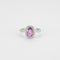Bague 53.5 Bague Saphir rose et Diamants 58 Facettes BO763