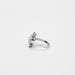 Bague Bague entourage platine, diamants et saphir 58 Facettes