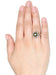 Ring Old ring in white gold, peridot, diamonds 58 Facettes 0028XC