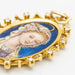 Virgin Medal Pendant Email Yellow Gold Diamonds 58 Facettes D359667LF