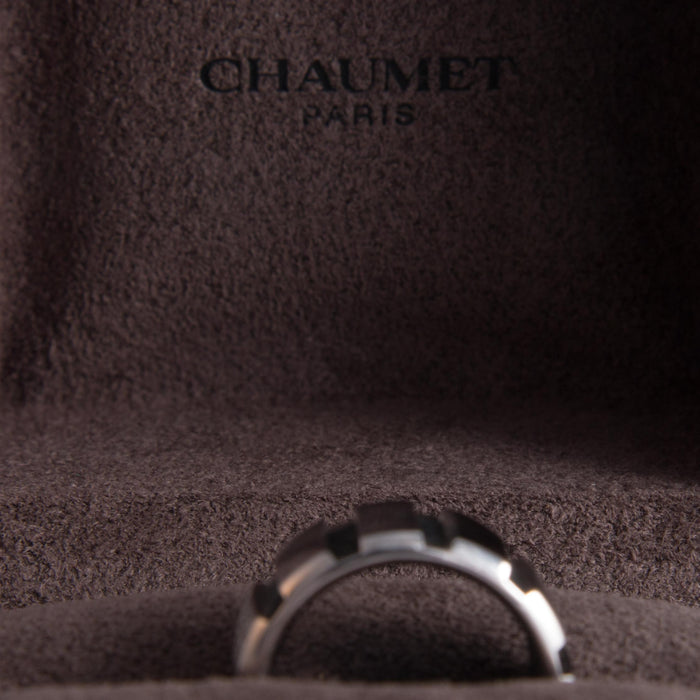 Bague 51 Bague Chaumet, “Class One”, or blanc, diamants 58 Facettes