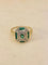 Bague 55 Bague 2 ors, émeraudes et diamants 58 Facettes