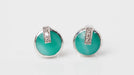 CLOZEAU Earrings - Blue Resin Gold Earrings 58 Facettes clozeau