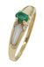 EMERALD MOTHER OF PEARL AND DIAMOND RING 58 Facettes 048611