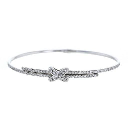 Bracelet CHAUMET - Bracelet Liens Or blanc Diamants 58 Facettes 082482