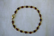 Bracelet Vintage gold garnet bracelet 1970s 58 Facettes square 8764463