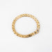 Bracelet Braided flat mesh bracelet in yellow gold 58 Facettes EL4
