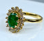Bague Bague marguerite émeraude diamants 58 Facettes AB181
