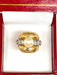 Ring Yellow gold ring with old cut diamonds and pearl 58 Facettes