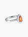 Bague 52 Bague Tourmaline orange Diamants 58 Facettes