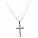 Collier Collier Or Blanc et Pendentif Croix Diamants 58 Facettes 20400000624