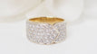 Bague 54 Bague ruban or jaune diamants 58 Facettes 32537