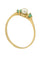 Bague 55 BAGUE PERLE ET ÉMERAUDES 58 Facettes 043651