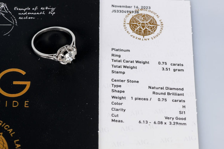 Bague 55 Bague solitaire Or blanc Diamant 58 Facettes J5330495938-AIG6