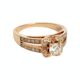Bague 53 Bague Mauboussin Chance of Love n°3 or rose 58 Facettes 1-1080/1