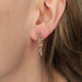 Bracelet Boucles d'oreilles en or jaune, diamants bruns et blancs 58 Facettes P1L15
