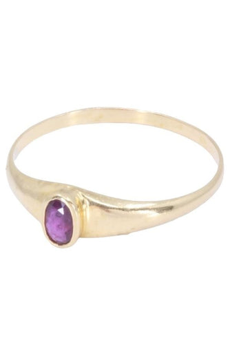 Bague 54 BAGUE JONC RUBIS 58 Facettes 073741