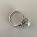 Ring 54 Pearl and Diamond Ring, White Gold 58 Facettes 933707