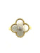 Bague 50 VAN CLEEF & ARPELS. Bague Alhambra vintage or, nacre et diamant 58 Facettes