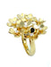 Ring VAN CLEEF & ARPELS “Frivole” yellow gold and diamond ring 58 Facettes